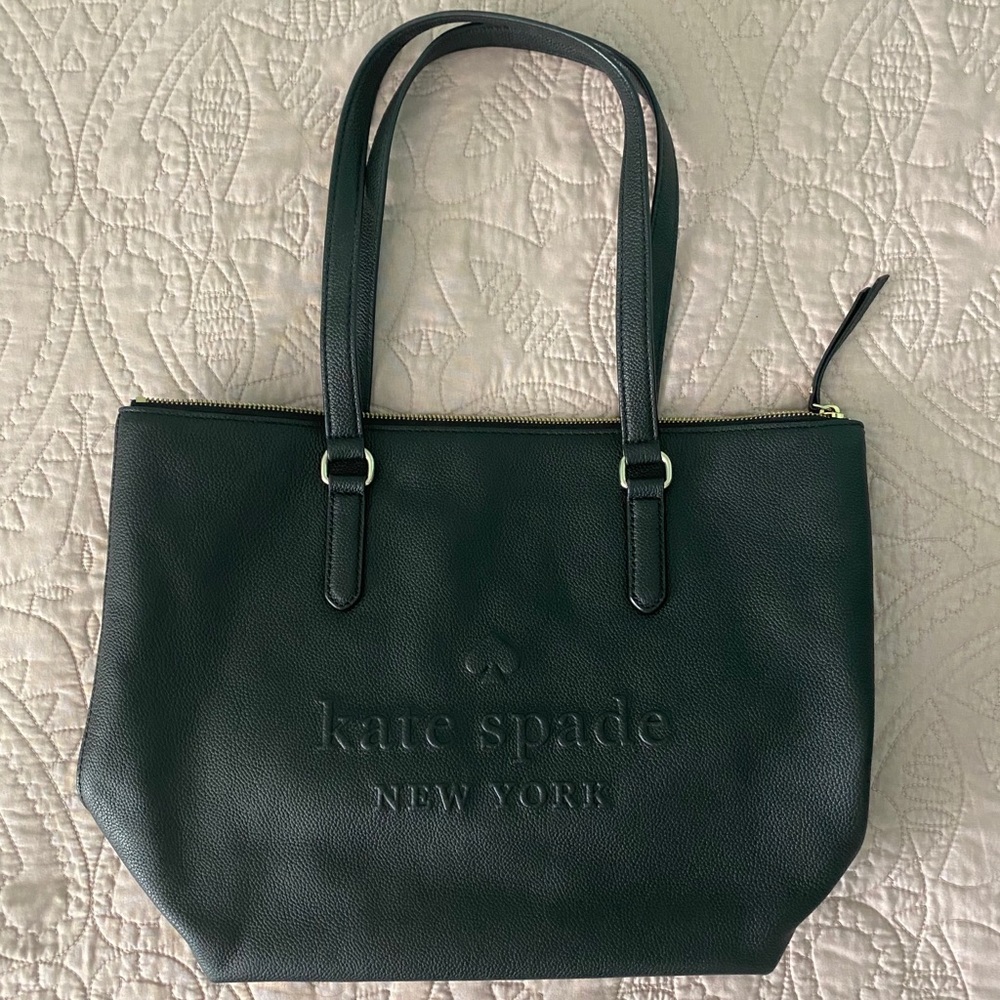 Kate Spade Penny Leather Tote Bag with Zip…